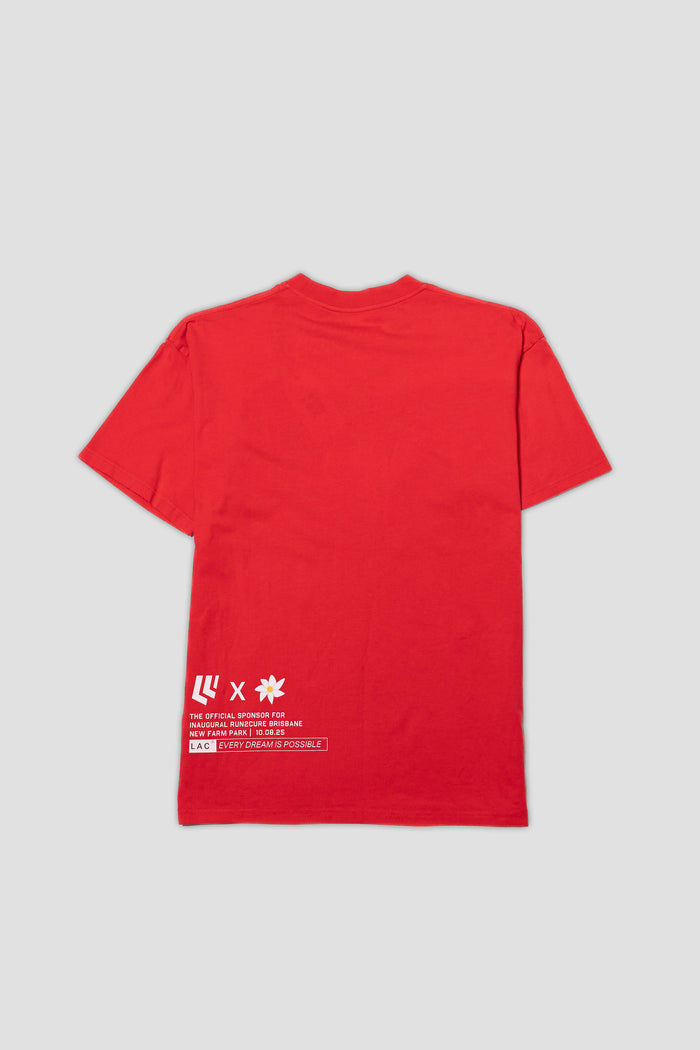 Run2Cure 'Brisbane' Oversize Tee - Red
