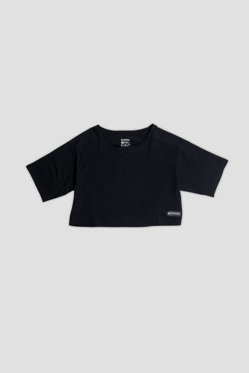 Women's Relaxed Crop Top - Black
